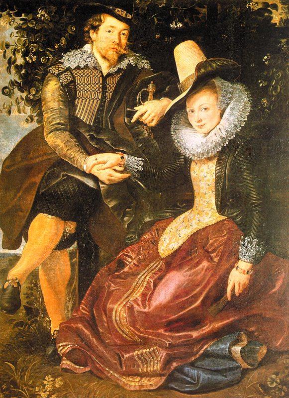 Peter Paul Rubens Rubens with His First Wife, Isabella Brandt, in the Honeysuckle Bower China oil painting art